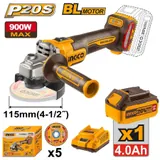 20V Cordless Angle Grinder Brushless — 1