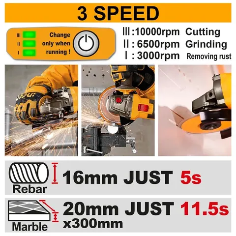 42V Cordless Angle Grinder 1280W — 2
