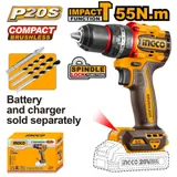 20V Cordless Impact Drill Brushless 55Nm — 1