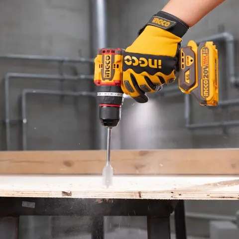 درل شاكوش شحن 20 فولت 55 نيوتن براشلس مع بطاريتين وشاحن انجكو — 9