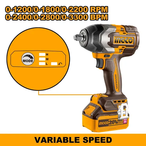 20V Cordless Impact Wrench Brushless 850Nm — 5