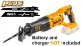 منشار ترددي شحن 20v من دون بطارية وشاحن انجكو — 1