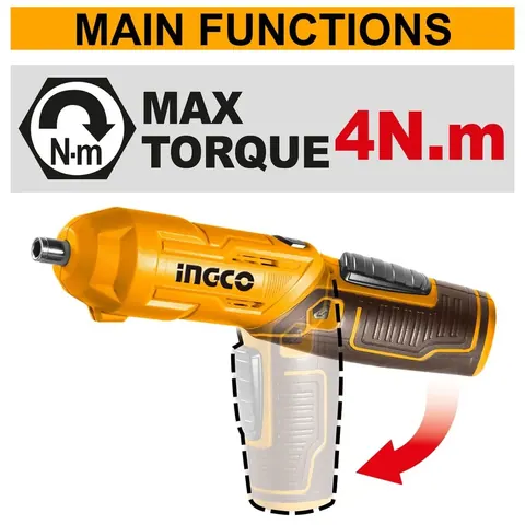 4V Cordless Screwdriver 4Nm Adjustable — 2