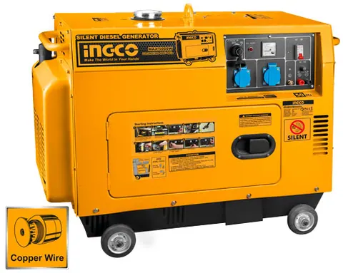 Silent diesel generator