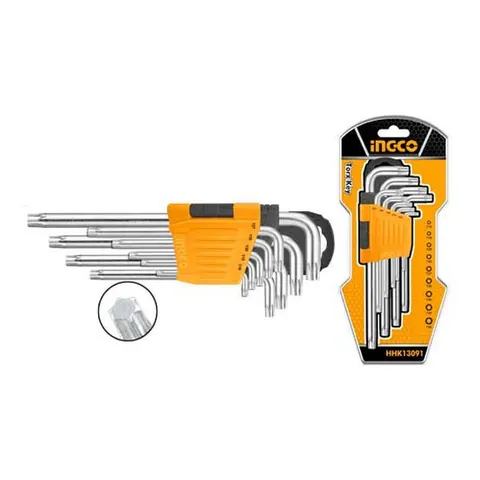 طقم مفاتيح توركس (Torx) انجكو 9 قطع T10-T50 — 2