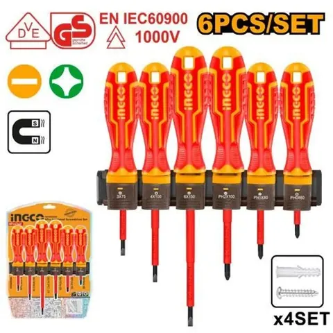 Insulated Screwdriver 6Pcs Set