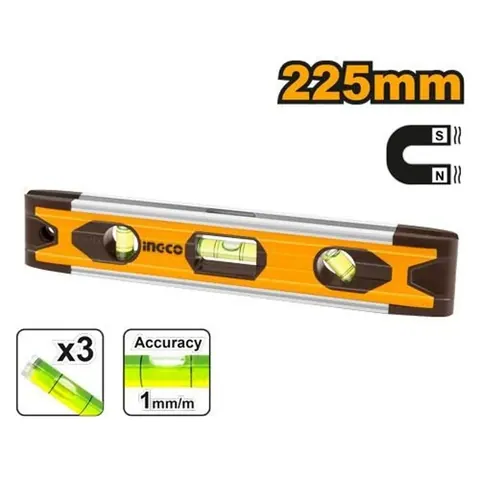Spirit Level 22.5cm Aluminum