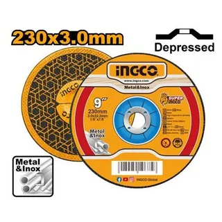 Abrasive metal cutting disc